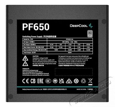DeepCool PF650 sz&aacute;m&iacute;t&oacute;g&eacute;p t&aacute;pegys&eacute;g 650W Iroda &eacute;s sz&aacute;m&iacute;t&aacute;stechnika - Sz&aacute;m&iacute;t&oacute;g&eacute;p tartoz&eacute;k - T&aacute;pegys&eacute;g - 497239