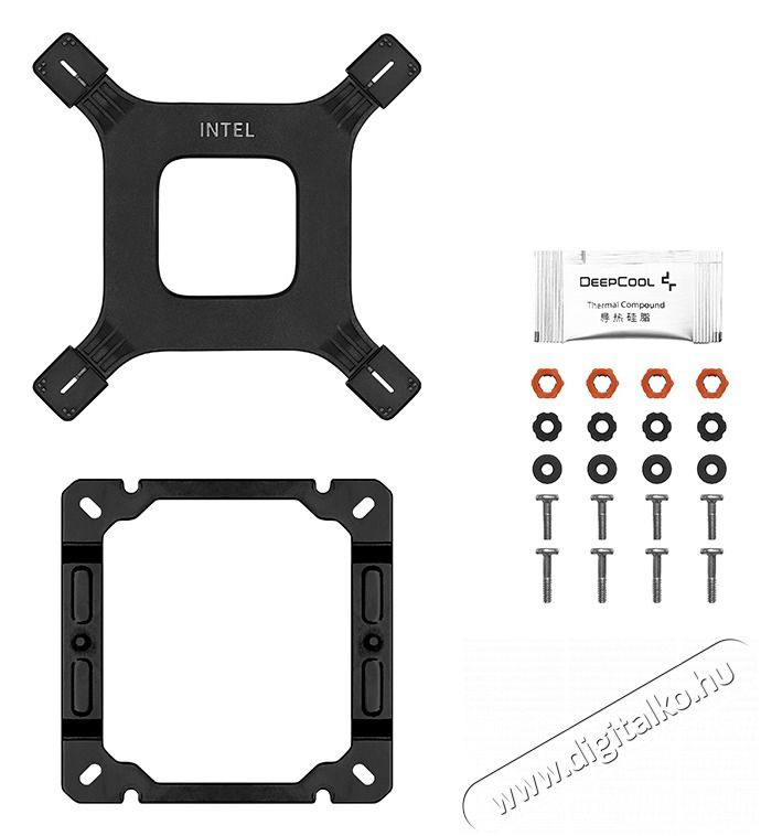DeepCool AG400 BK ARGB CPU HŰTŐ VENTIL&Aacute;TOR Iroda &eacute;s sz&aacute;m&iacute;t&aacute;stechnika - Sz&aacute;m&iacute;t&oacute;g&eacute;p tartoz&eacute;k - Ventil&aacute;tor - 497415