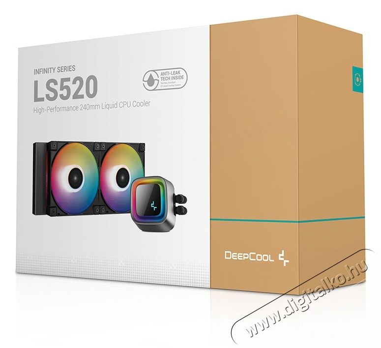 DeepCool LS520 CPU HŰTŐ VENTIL&Aacute;TOR Iroda &eacute;s sz&aacute;m&iacute;t&aacute;stechnika - Sz&aacute;m&iacute;t&oacute;g&eacute;p tartoz&eacute;k - Ventil&aacute;tor - 497432