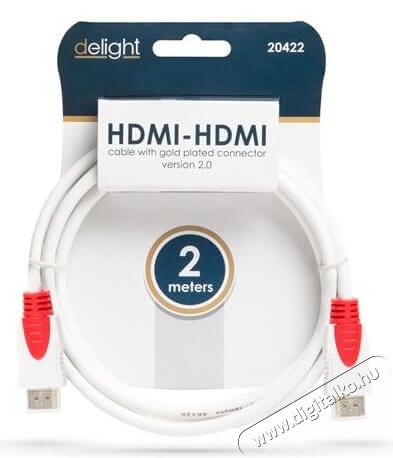 Delight 2m 2.0v 4K - HDMI kábel Tv kiegészítők - Kábel / csatlakozó - Hdmi kábel - 369085