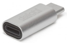 Delight 55448B Lightning - Type-C adapter - ezüst Mobil / Kommunikáció / Smart - Mobiltelefon kiegészítő / tok - Kábel / átalakító - 369103