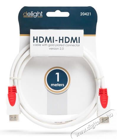 Delight 1m 2.0v 4K - HDMI kábel Tv kiegészítők - Kábel / csatlakozó - Hdmi kábel - 369079