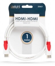 Delight 1m 2.0v 4K - HDMI kábel Tv kiegészítők - Kábel / csatlakozó - Hdmi kábel - 369079