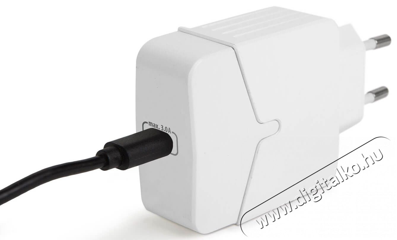 Delight 55043WH hálózati adapter Type-C PD18W gyorstöltéssel - fehér Mobil / Kommunikáció / Smart - Mobiltelefon kiegészítő / tok - Hálózati-, autós töltő - 369096
