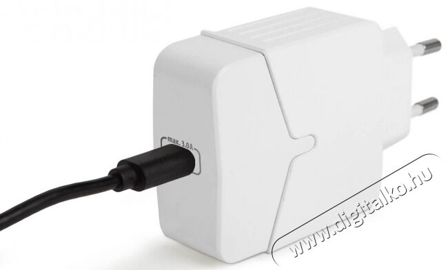 Delight 55043WH hálózati adapter Type-C PD18W gyorstöltéssel - fehér Mobil / Kommunikáció / Smart - Mobiltelefon kiegészítő / tok - Hálózati-, autós töltő - 369096