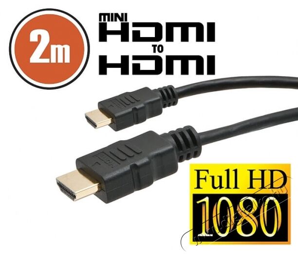 Delight 2m mini HDMI kábel Tv kiegészítők - Kábel / csatlakozó - Mini Hdmi kábel - 369089