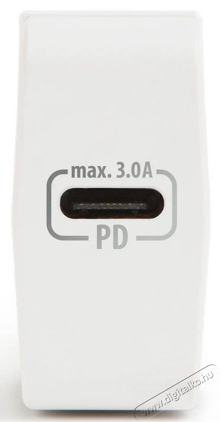 Delight 55043WH hálózati adapter Type-C PD18W gyorstöltéssel - fehér Mobil / Kommunikáció / Smart - Mobiltelefon kiegészítő / tok - Hálózati-, autós töltő - 369096