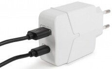 Delight 55044WH hálózati adapter USB + Type-C PD18W gyorstöltéssel - fehér Mobil / Kommunikáció / Smart - Mobiltelefon kiegészítő / tok - Hálózati-, autós töltő - 369098