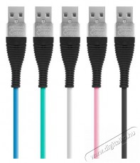 Delight iPhone Lightning 1m zöld adatkábel Mobil / Kommunikáció / Smart - Mobiltelefon kiegészítő / tok - Hálózati-, autós töltő - 386013