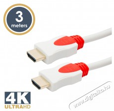 Delight 3m 2.0v 4K HDMI kábel Tv kiegészítők - Kábel / csatlakozó - Hdmi kábel - 369092