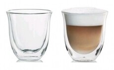 Delonghi DBWALLCAPP 2db Cappuccino üvegpohár (190 ml) Konyhai termékek - Kávéfőző / kávéörlő / kiegészítő - Kávés pohár / csésze - 303020