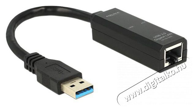Delock 62616 USB 3.0 - Gigabit Ethernet adapter Iroda és számítástechnika - Notebook kiegészítő - Notebook töltő / hálózati adapter - 387484