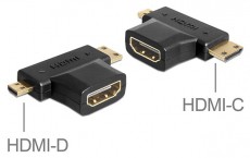 Delock 65446 HDMI-A anya > HDMI-C + HDMI-D apa adapter Tv kiegészítők - Kábel / csatlakozó - Csatlakozó / elosztó / átalakító - 387515