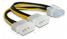 Delock 82397 PCI Expressz 8 pin - 2x 4 pin Molex VGA átalakító tápkábel Iroda és számítástechnika - Egyéb számítástechnikai termék - 387943