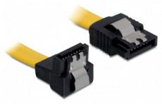 Delock 82811 SATA 6 Gb/s lefele / egyenes csatl. (fémlappal) 50 cm összekötő kábel Iroda és számítástechnika - Egyéb számítástechnikai termék - 387948