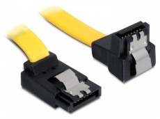Delock 82819 SATA 6 Gb/s le/fel (fémlappal) 20 cm kábelösszekötő kábel Iroda és számítástechnika - Számítógép tartozék - SATA kábel - 387776