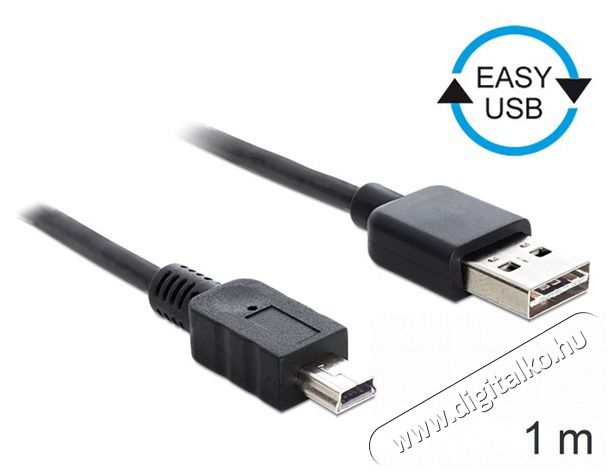 Delock 83362 EASY-USB 2.0 -A apa > USB 2.0 mini apa 1 m kábel Mobil / Kommunikáció / Smart - Mobiltelefon kiegészítő / tok - Kábel / átalakító - 387610