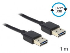 Delock 83460 EASY-USB 2.0-A apa > apa 1 m kábel Iroda és számítástechnika - Számítógép tartozék - USB kábel - 387607