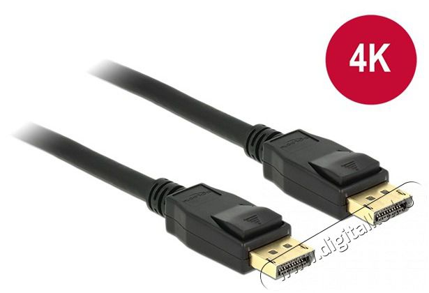 Delock 83806 2 méter Displayport apa > Displayport 4K apa kábel Tv kiegészítők - Kábel / csatlakozó - Mini DisplayPort kábel - 387474