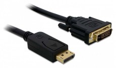 Delock Displayport - DVI 24+1 kábel, apa - apa 2,0m Tv kiegészítők - Kábel / csatlakozó - Csatlakozó / elosztó / átalakító - 387692