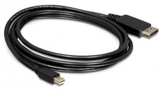 Delock Mini Displayport - Displayport kábel 1,8m Tv kiegészítők - Kábel / csatlakozó - Mini DisplayPort kábel - 387469