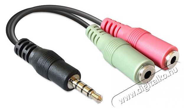 Delock sztereó jack apa 3.5 mm > 2 x Stereo jack anya adapter, 3.5 mm Tv kiegészítők - Kábel / csatlakozó - 3,5mm Jack kábel - 387470