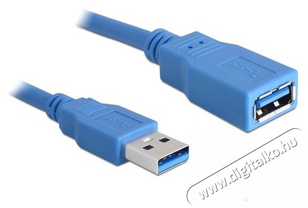 Delock USB3.0-A (apa/anya), 2 méteres hosszabbító kábel Iroda és számítástechnika - Számítógép tartozék - USB kábel - 387695