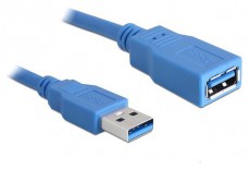 Delock USB3.0-A (apa/anya), 2 méteres hosszabbító kábel Iroda és számítástechnika - Számítógép tartozék - USB kábel - 387695