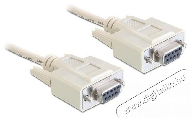 Delock 84077 9pin anya/anya 1,8m null modem soros kábel Tv kiegészítők - Kábel / csatlakozó - Csatlakozó / elosztó / átalakító - 387646
