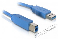 Delock 82581 USB 3.0-A > USB-B apa/apa 3m kék kábel Iroda és számítástechnika - Számítógép tartozék - USB kábel - 387129