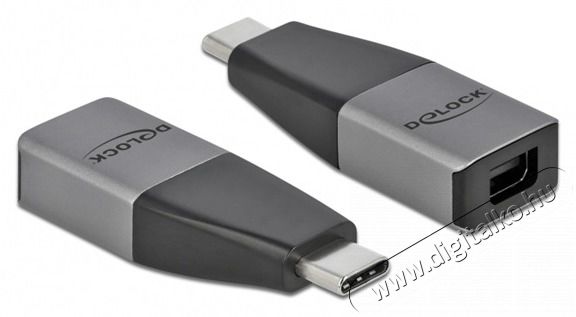 Delock 64121 USB Type-C apa > mini DisplayPort anya 4K 60Hz kompakt adapter Tv kiegészítők - Kábel / csatlakozó - Mini DisplayPort kábel - 398247