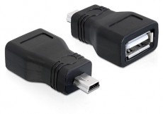 Delock 65277 USB 2.0-A anya - mini USB apa adapter Tv kiegészítők - Kábel / csatlakozó - Csatlakozó / elosztó / átalakító - 398257