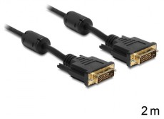 Delock 83190 2 méter DVI 24+1 pin apa/apa kábel Tv kiegészítők - Kábel / csatlakozó - Csatlakozó / elosztó / átalakító - 398243