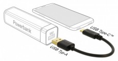 Delock 85354 15cm 3A USB-A - USB-C töltőkábel Mobil / Kommunikáció / Smart - Mobiltelefon kiegészítő / tok - Kábel / átalakító - 398260