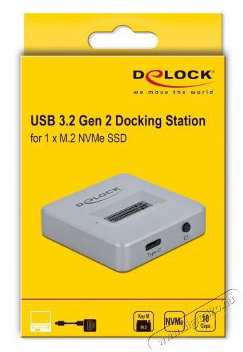 Delock M.2 NVMe PCIe SSD-hez USB Type-C anya dokkoló állomás Iroda és számítástechnika - Adattároló / merevlemez - Kiegészítő - 386175