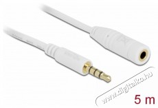 Delock 84482 sztereó Jack 3.5 mm apa / anya iPhone 4 pin 2 m audio kábel Iroda és számítástechnika - Egyéb számítástechnikai termék - 387864