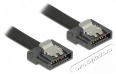 Delock 83840 SATA Flexi 6 Gb/s (fémlappal) 30 cm metál összekötő kábel - Fekete Iroda és számítástechnika - Egyéb számítástechnikai termék - 387873