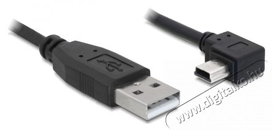 Delock USB 2.0-A apa - USB mini-B 5 tűs könyök apa átalakító kábel, 3m Iroda és számítástechnika - Egyéb számítástechnikai termék - 387930
