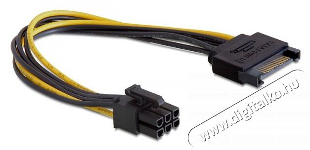 Delock 82924 SATA 15 pin > 6 pin PCI Expressz tápkábel Iroda és számítástechnika - Egyéb számítástechnikai termék - 387879
