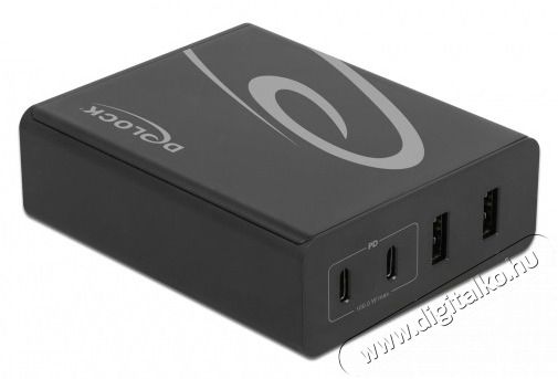 Delock 41440 2xUSB-C PD + 2xUSB-A 112W hálózati töltő Akkuk és töltők - Li-ion akkumulátor és töltő (gyári) - Töltő / hálózati adapter - 408476