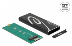 Delock 42007 SuperSpeed USB3.2 Micro-B - M.2 SSD külső ház Iroda és számítástechnika - Adattároló / merevlemez - Kiegészítő - 408478