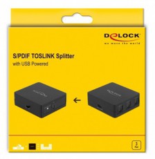 Delock 63397 S/PDIF TOSLINK 1 bemenet/3 kimenet splitter Audio-Video / Hifi / Multimédia - Hifi - Sztereó - Kiegészítő - 408262