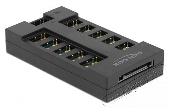 Delock 64128 ARGB LED-ekhez 10 portos Hub Iroda és számítástechnika - Notebook kiegészítő - USB hub / elosztó - 408287