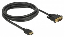 Delock 85654 HDMI - DVI 24+1 kétirányú 2m kábel Tv kiegészítők - Kábel / csatlakozó - DVI-Hdmi kábel - 406124