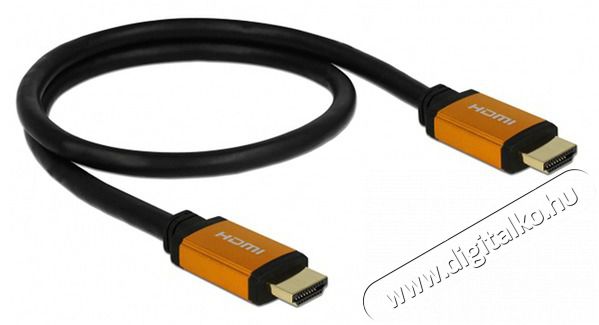 Delock 85726 0,5m/60Hz/48 Gbps/8K/ultra nagy sebességű HDMI kábel Tv kiegészítők - Kábel / csatlakozó - Hdmi kábel - 406491