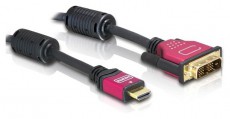 Delock 84342 HDMI-A – DVI-D 1.8m apa/apa átalakító kábel Tv kiegészítők - Kábel / csatlakozó - Csatlakozó / elosztó / átalakító - 410403