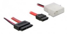 Delock SATA Slimline anya – 7 tűs SATA + 2 tűs hálózati, átalakító kábel Iroda és számítástechnika - Számítógép tartozék - SATA kábel - 410383