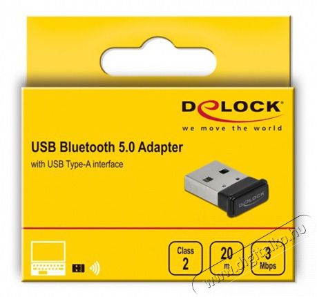 Delock 61014 USB Bluetooth 5.0 adapter Mem&oacute;ria k&aacute;rtya / Pendrive - Adapter - 414550