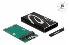Delock 42006 SuperSpeed USB3.2 Micro-B - mSATA SSD külső ház Iroda és számítástechnika - Adattároló / merevlemez - Kiegészítő - 445424