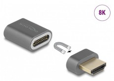 Delock 66684 HDMI apa - anya 8K 60Hz mágneses adapter Tv kiegészítők - Fali tartó / konzol - Kiegészítő / adapter - 445430
